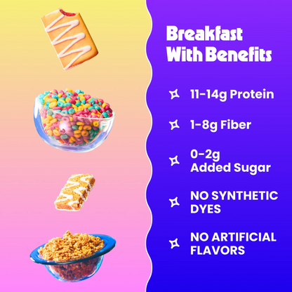 Hall of Fame Pack - 2 boxes of Cereal, 2 boxes of Treats, 2 bags of Granola, 2 boxes of Pastries