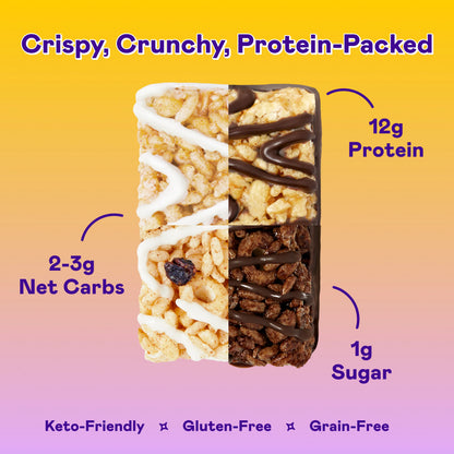 Magic Spoon Protein Treats Variety 4 Pack - Marshmallow, Peanut Butter, Double Chocolate, Smores