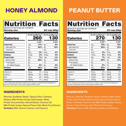 Magic Spoon Protein Granola Variety 2 Pack - Honey Almond, Peanut Butter
