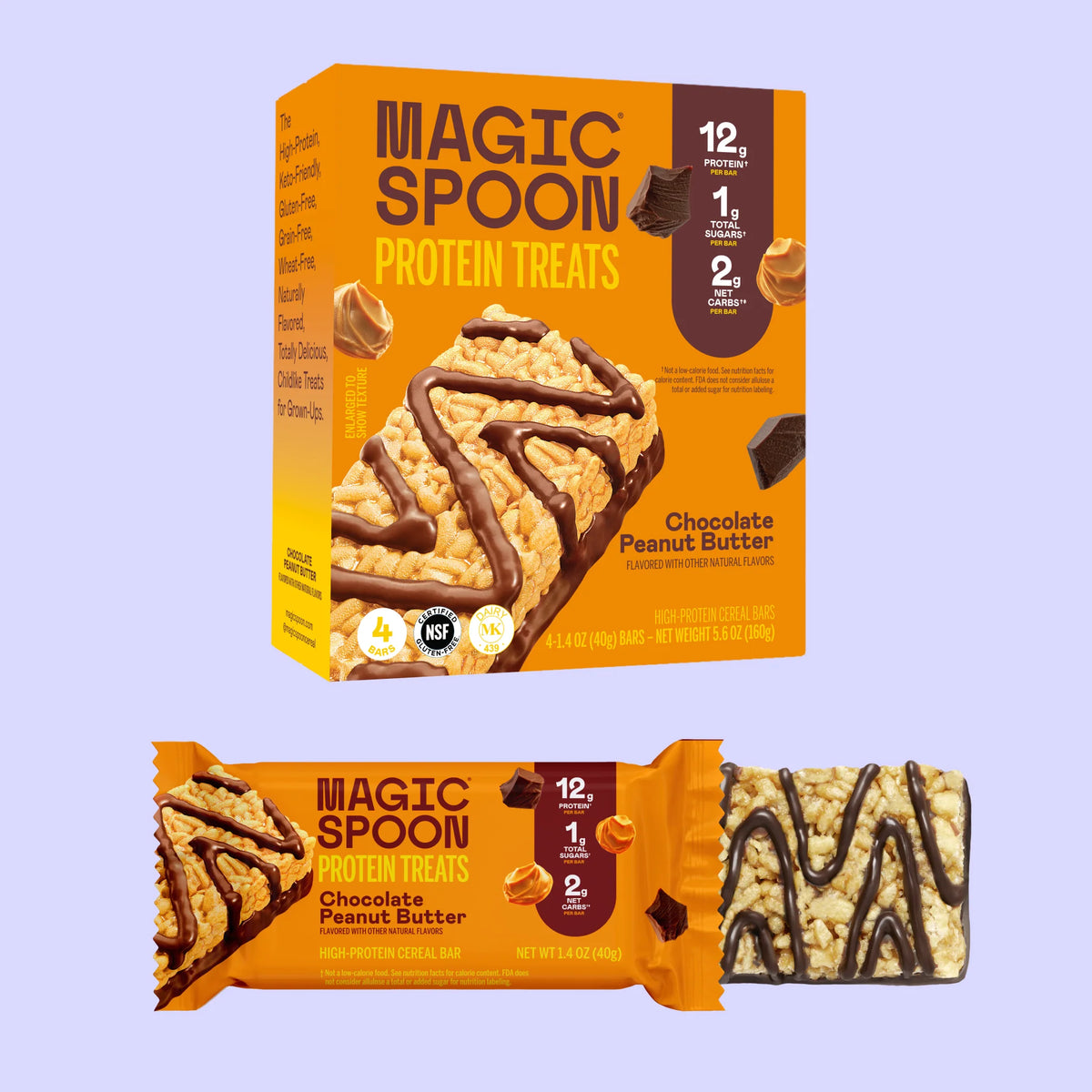 Chocolate PB  - 16 Cereal Treats (4 boxes)