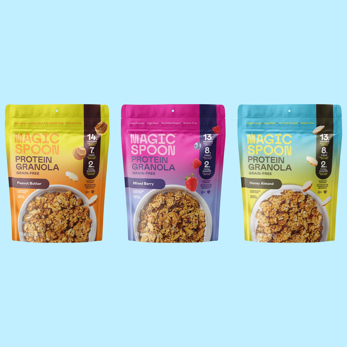 VB Granola 3p-Honey Almond, PB, Mixed Berry (TTS)