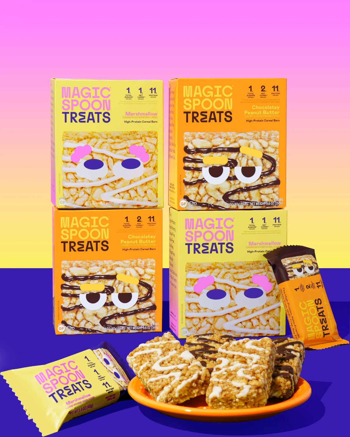 TREATS FAN PACK - 32 Cereal Treats (8 Boxes)