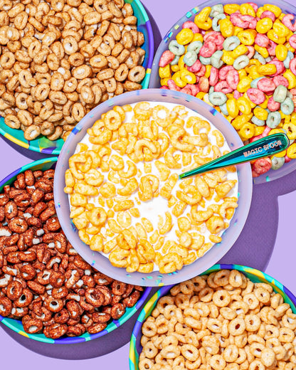 ULTIMATE MAGIC MIX  - 16 CEREAL TREATS (4 BOXES) + 6 BOXES OF CEREAL + 1 BOWL SET - TTS