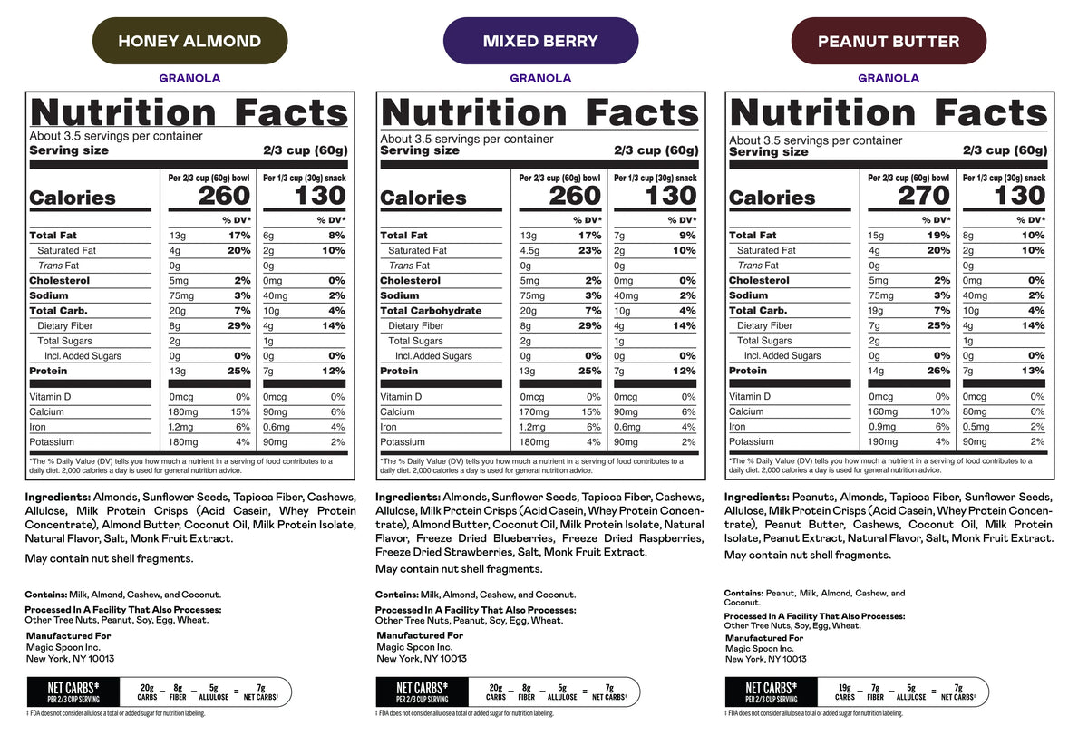 Variety 4 - 4 Bags of Granola