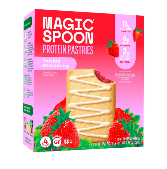 Frosted Strawberry Protein Pastries